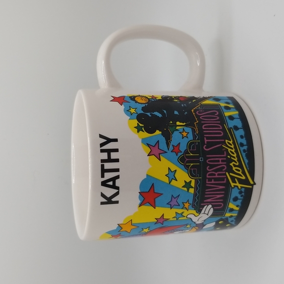 Vintage 1989 Universal Studios Florida 8 OZ. Ceramic Coffee Tea Cup/Mug "Kathy"